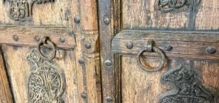 Antique 'Hawk' Doors with Frame