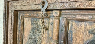 Antique 'Hawk' Doors with Frame