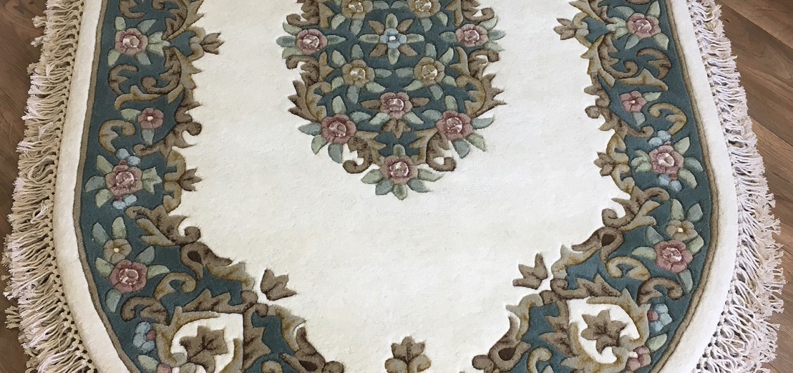 Indian Wagutchi Aubusson Oval