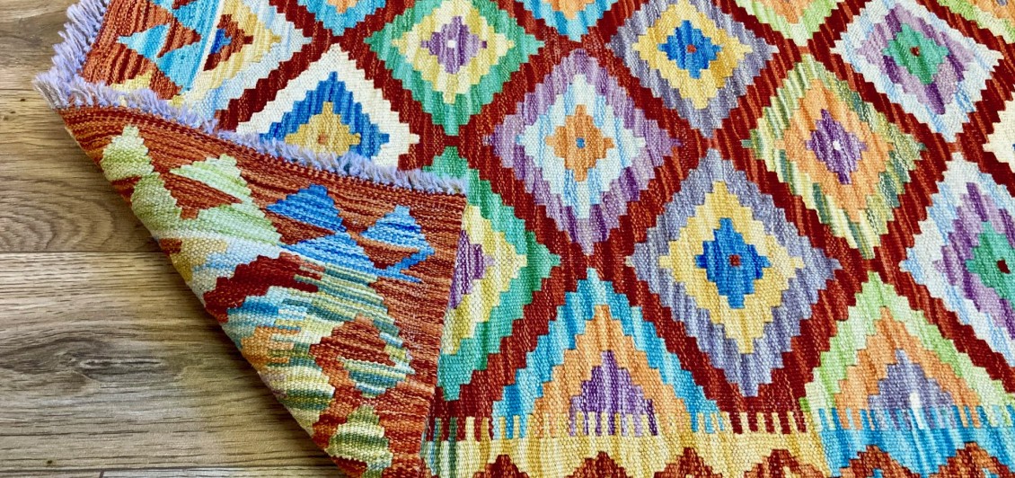 Fine Hand Knotted Vegetable Dyed Kilim