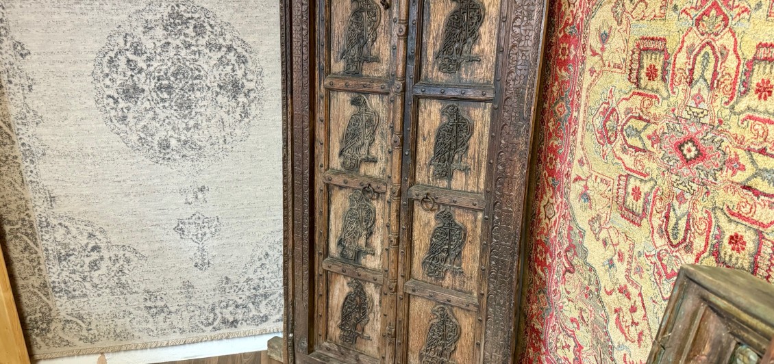 Antique 'Hawk' Doors with Frame