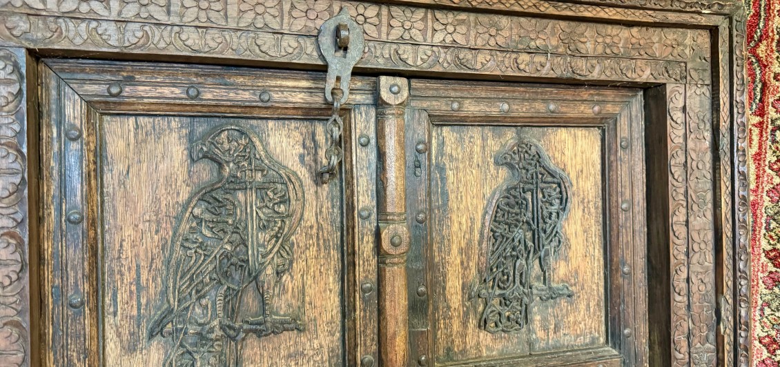Antique 'Hawk' Doors with Frame