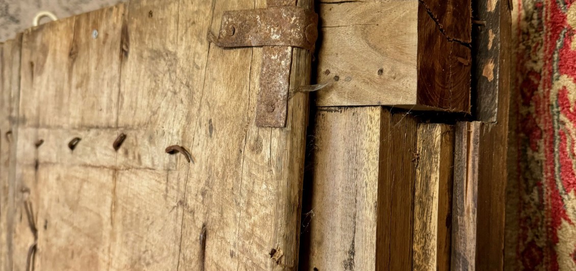 Antique 'Hawk' Doors with Frame