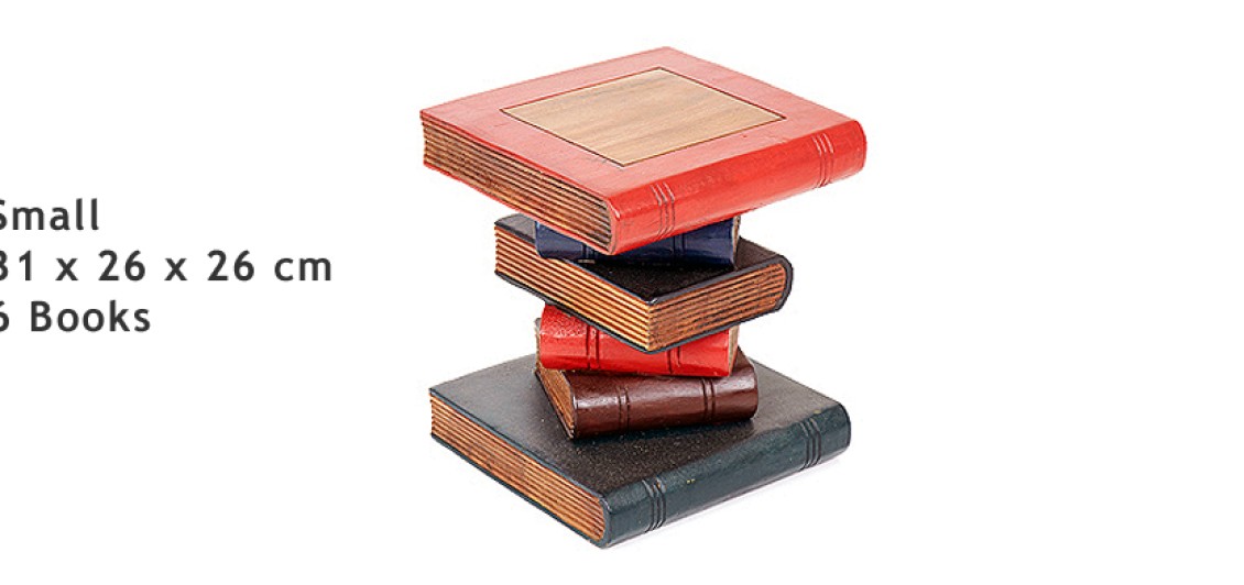 Small Hand Crafted Book Stack Table