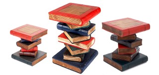 Hand Crafted Book Stack Tables
